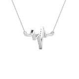 Diamond 1/6 Ct.Tw. Heartbeat Neckalace