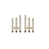 14K Yellow Gold 1/4 Ct.Tw. Diamond Fashion Earrings