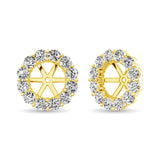 14K Yellow Gold Diamond 3/4 Ct.Tw. Earrings Jacket