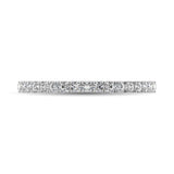 14K White Gold Diamond 3/8 Ct.Tw. 9 Stone Anniversary Band