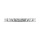 14K White Gold Diamond 5/8 Ct.Tw. 9 Stone Anniversary Band