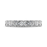 14K White Gold Diamond 3 Ct.Tw. 9 Stone Anniversary Band