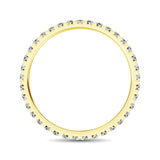 14K Yellow Gold Diamond 3/8 Ct.Tw. 9 Stone Anniversary Band