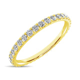 14K Yellow Gold Diamond 3/8 Ct.Tw. 9 Stone Anniversary Band