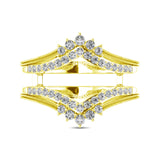 14K Yellow Gold 1/2 Ct.Tw. Diamond Guard Ring