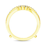 14K Yellow Gold 1/2 Ct.Tw. Diamond Guard Ring