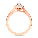 10K Rose Gold Diamond 1/6 Ct.Tw. Promise Ring