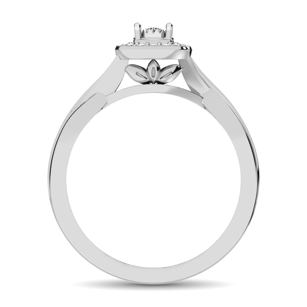 10K White Gold Diamond 1/6 Ct.Tw. Promise Ring