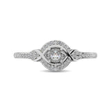 10K White Gold Diamond 1/6 Ct.Tw. Promise Ring