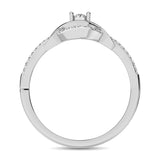 10K White Gold Diamond 1/6 Ct.Tw. Promise Ring
