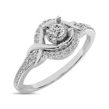10K White Gold Diamond 1/6 Ct.Tw. Promise Ring