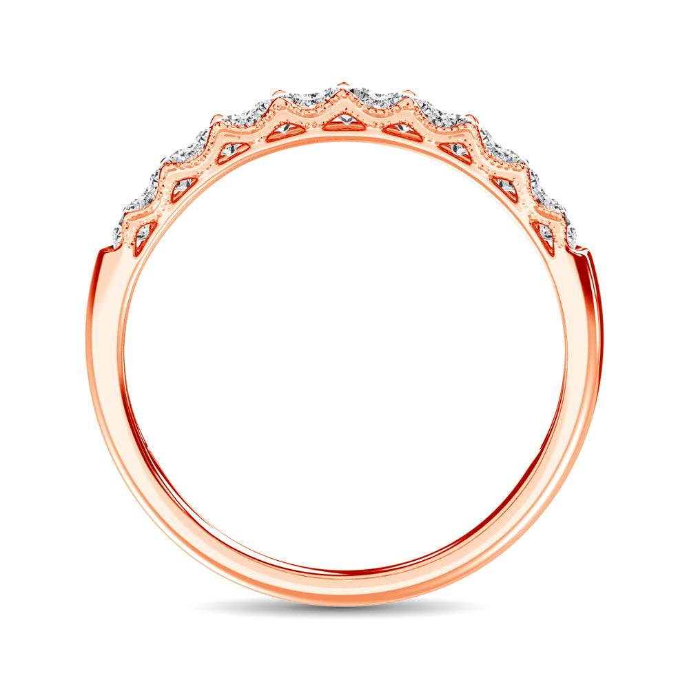 10K Rose Gold Diamond 1/2 Ct.Tw. Anniversary Ring