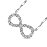 10K White Gold Diamond 1/2 Ct.Tw. Infinity Pendant