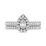 14KT White Gold 1Ct.Tw. Diamond keyani Bridal Ring