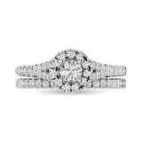 14KT White Gold 1Ct.Tw. Diamond keyani Bridal Ring