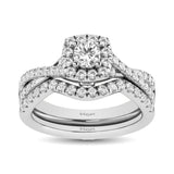 14KT White Gold 1Ct.Tw. Diamond keyani Bridal Ring