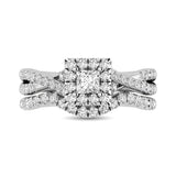 14KT White Gold 1Ct.Tw. Diamond keyani Bridal Ring