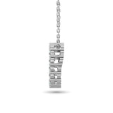 Diamond Open Circle Pendant 1/4 ct tw Round Cut in 10K White Gold
