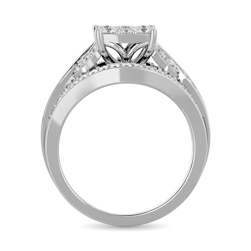 Diamond Engagement Ring 1 ct tw in 10K White Gold