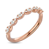 Diamond Wedding Band 1/5 ct tw in 14K Rose Gold