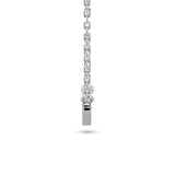 Diamond Eye Shape Necklace 1/5 ct tw in 10K White Gold