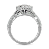 Diamond Engagement Ring 3/4 ct tw in 10K White Gold