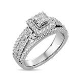 Diamond Engagement Ring 3/4 ct tw in 10K White Gold