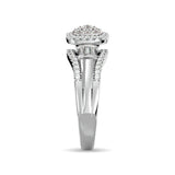 Diamond Engagement Ring 1/2 ct tw in 10K White Gold