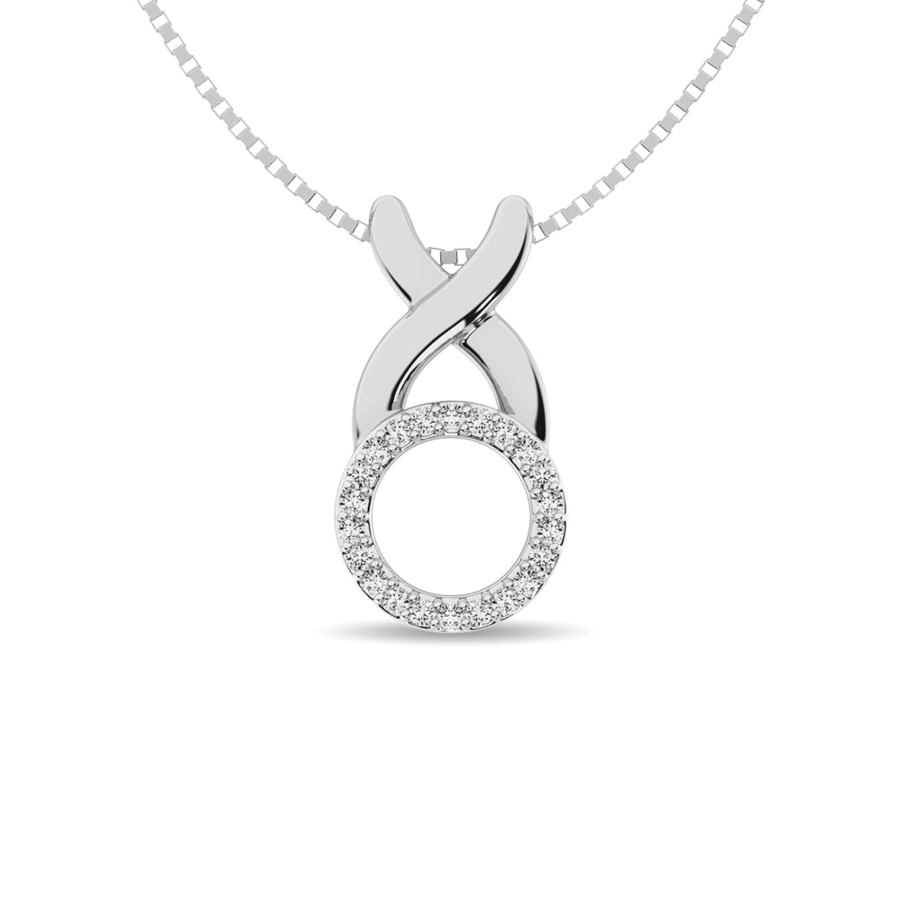Diamond Fashion Pendant 1/20 ct tw in Sterling Silver