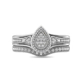 Diamond Bridal Ring 1/6 ct tw in Round-cut 10K in White Gold