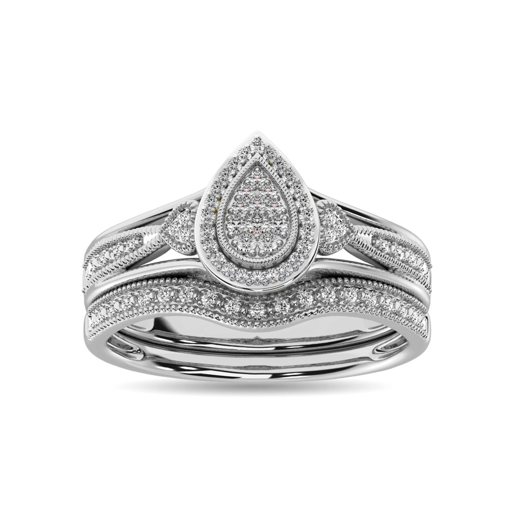 Diamond Bridal Ring 1/6 ct tw in Round-cut 10K in White Gold