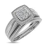 Diamond Bridal Ring 1/4 ct tw in Round-cut 10K in White Gold