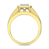 Diamond Bridal Ring 1/4 ct tw in Round-cut 10K in Yellow Gold