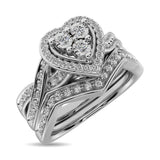 Diamond Bridal Ring 1/5 ct tw in Round-cut 10K in White Gold