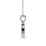 Diamond Round Shape Pendant 1/5 ct tw in 10K White Gold