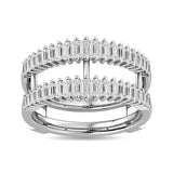 Diamond Guard Ring 5/8 ct tw in 14K White Gold