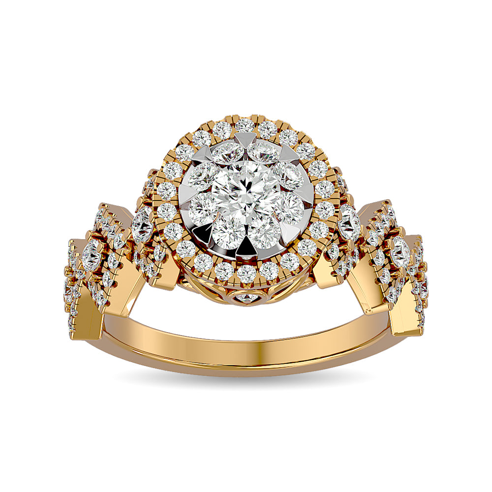 Diamond Engagement Ring 1 1/6 ct tw in 14K Yellow Gold