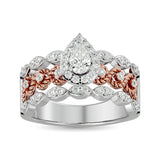14K White Gold 1 Ct.Tw. Diamond Engagement Ring