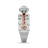 14K White Gold 1 Ct.Tw. Diamond Engagement Ring