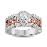14K White Gold 1 Ct.Tw. Diamond Engagement Ring