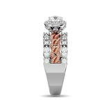 14K White Gold 1 Ct.Tw. Diamond Engagement Ring