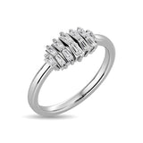 Diamond Tapper  Fashion Ring 1/4 ct tw in 10K White Gold
