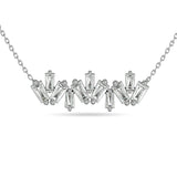 Diamond Tapper Fashion Necklace 1/5 ct tw in 10K White Gold