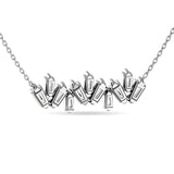 Diamond Tapper Fashion Necklace 1/5 ct tw in 10K White Gold