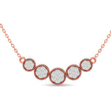 Diamond Fashion Pendant 1/4 ct tw in 10K Rose Gold