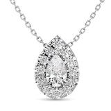 Diamond Round Cut Fashion Pendant 1/4 ct tw in 14K White Gold