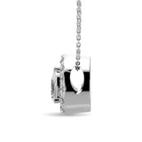 Diamond Round Cut Fashion Pendant 1/4 ct tw in 14K White Gold