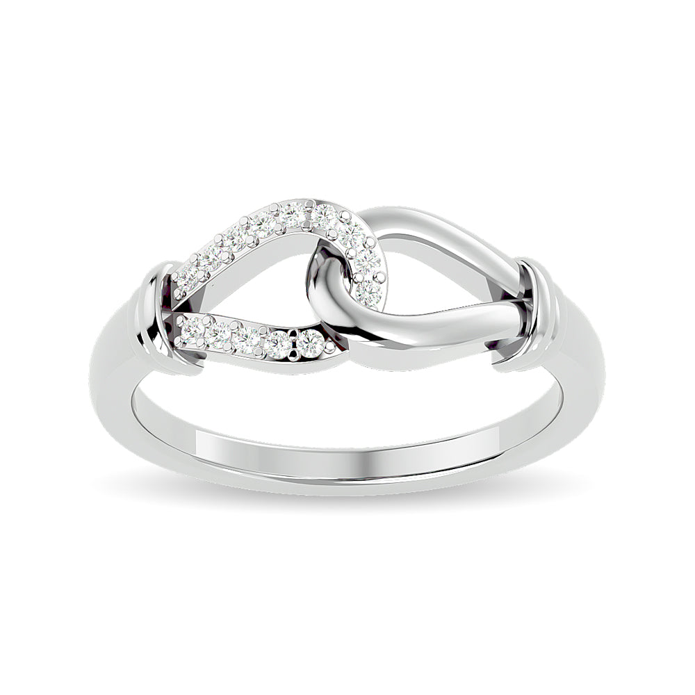 Diamond Fashion  Ring 1/6 ct tw in 10K White Gold