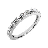 Diamond Anniversary Ring 1/50 ct tw in 14K White Gold