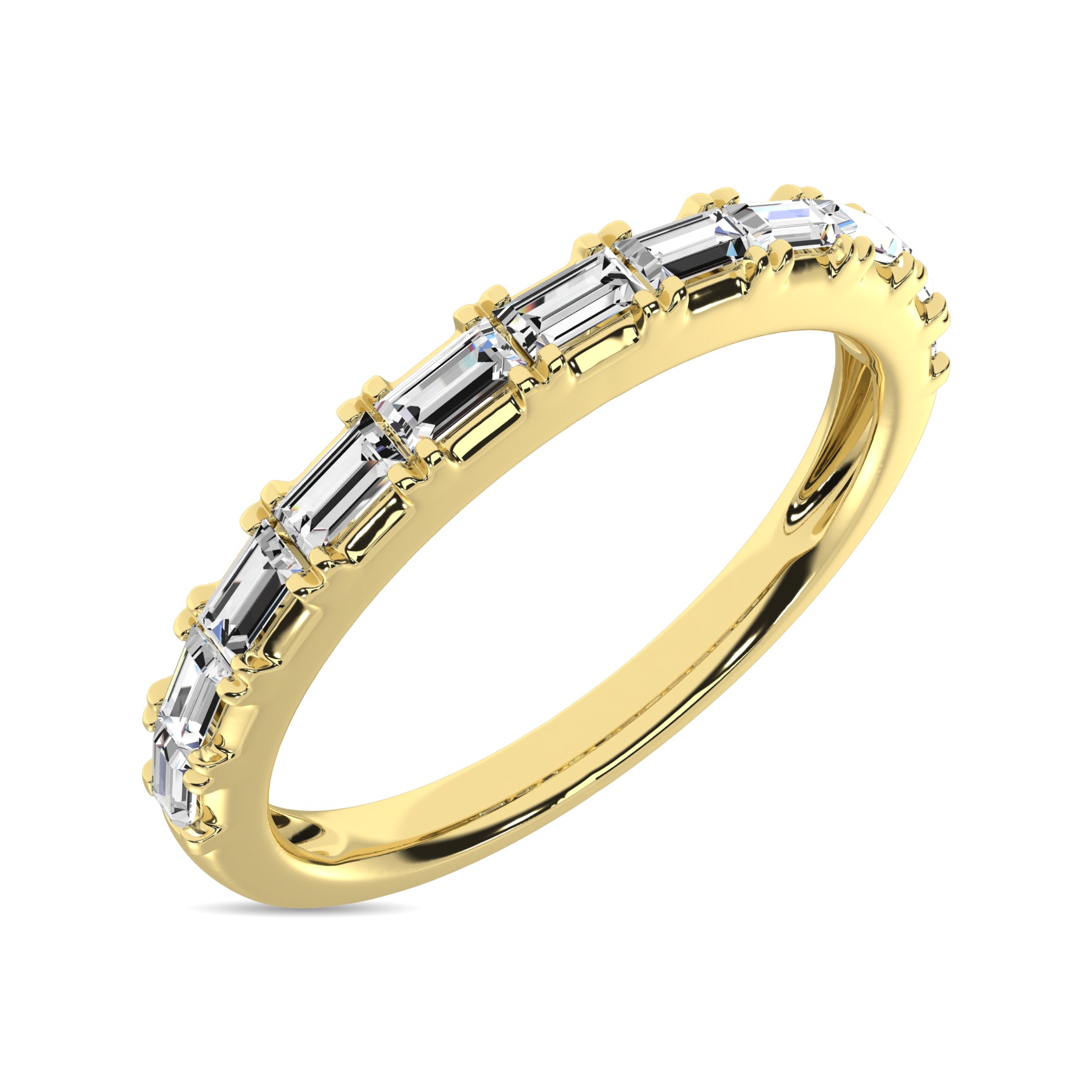 Diamond Anniversary Ring 1/50 ct tw in 14K Yellow Gold